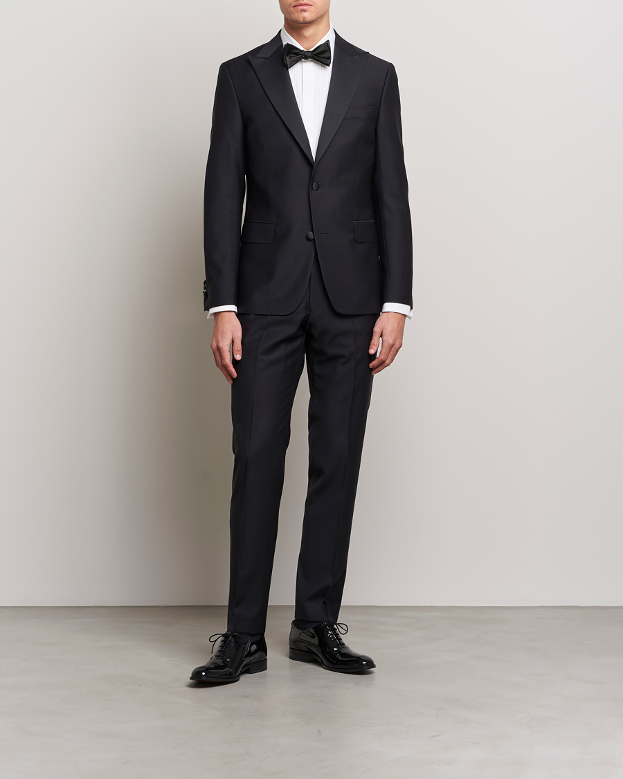 Heren | Dress shirts | Oscar Jacobson | Reg Fit Cut Away Tuxedo Double Cuff White