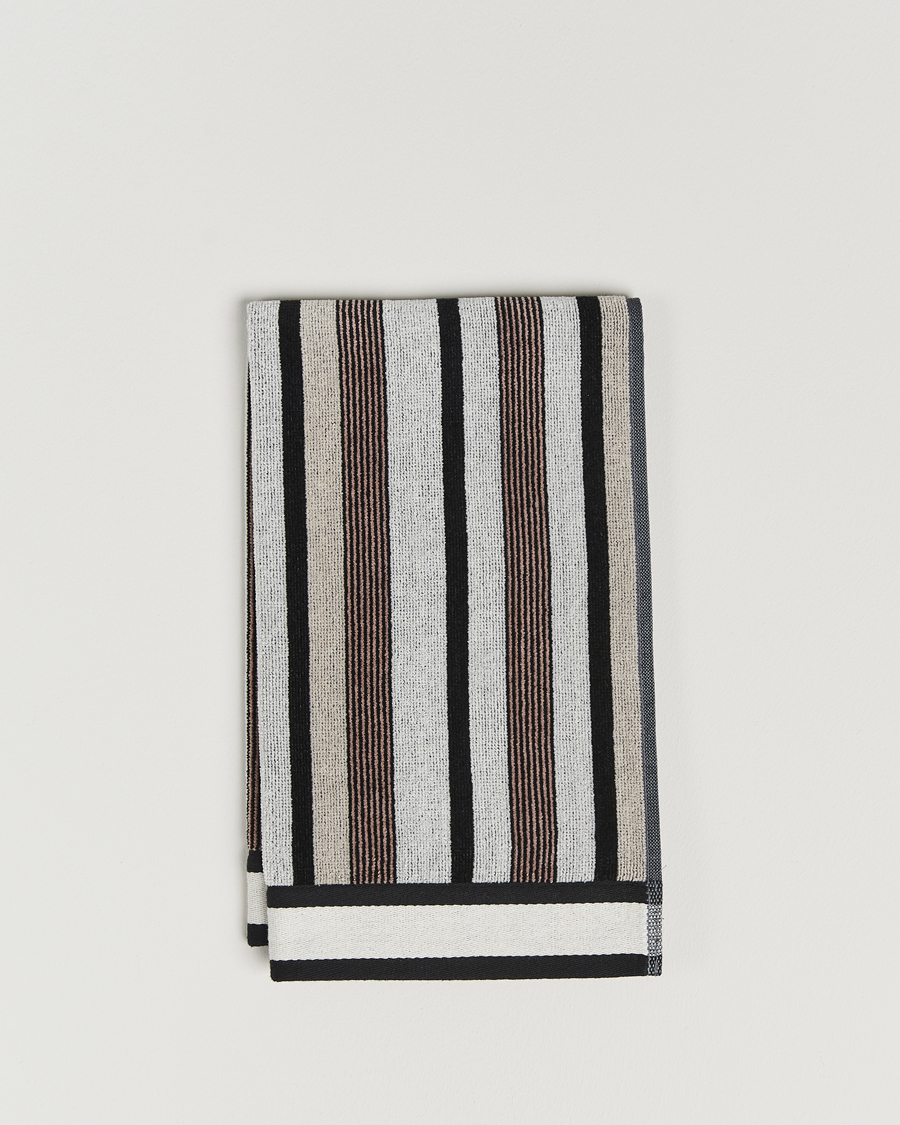 Heren | Stoffen | Missoni Home | Craig Hand Towel 40x70cm Grey/Black