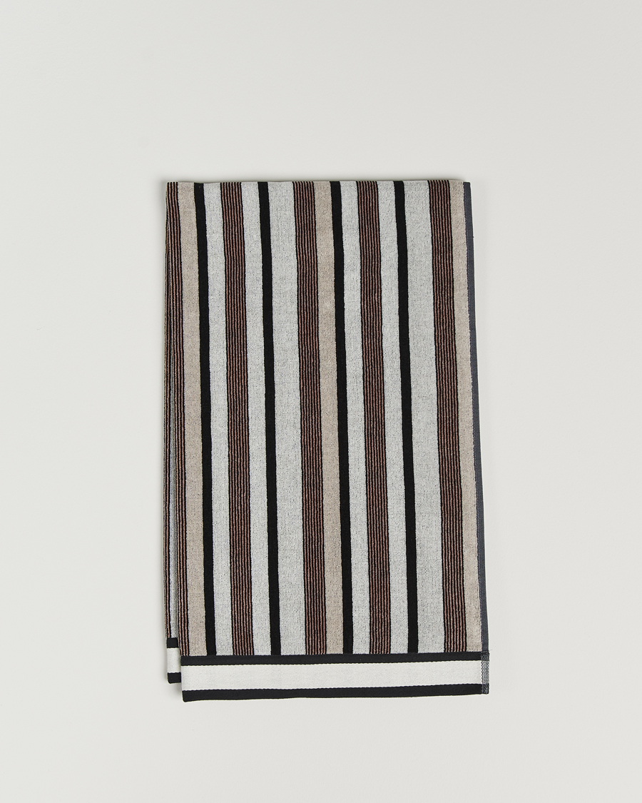 Heren | Stoffen | Missoni Home | Craig Bath Towel 70x115cm Grey/Black