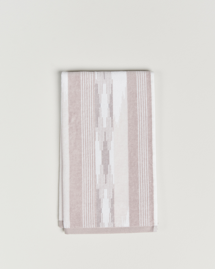 Heren | Stoffen | Missoni Home | Clint Hand Towel 40x70cm Beige/White