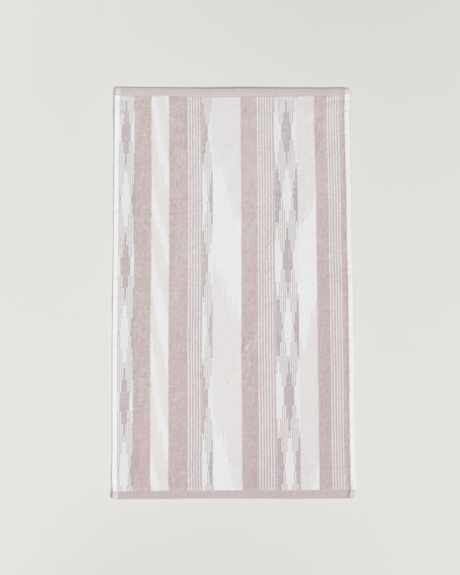 Heren | Handdoeken | Missoni Home | Clint Hand Towel 40x70cm Beige/White