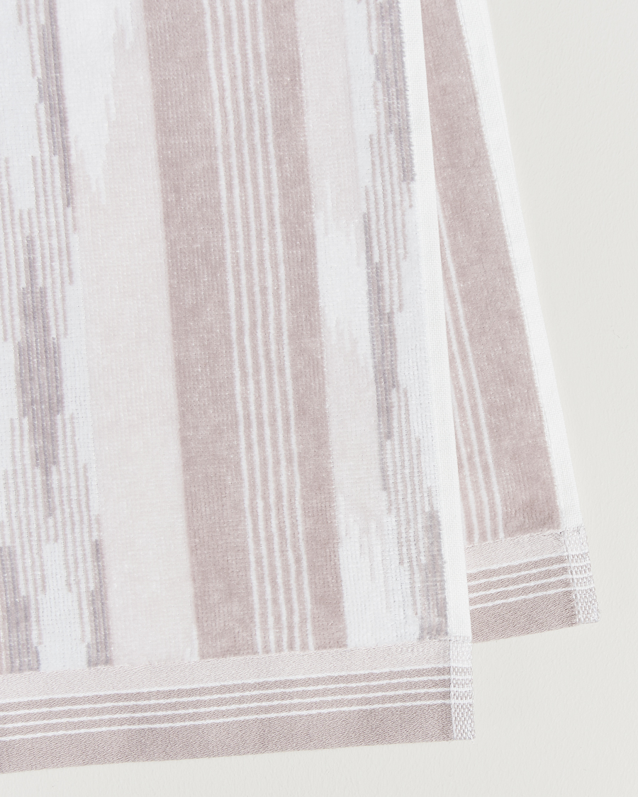 Heren | Stoffen | Missoni Home | Clint Bath Towel 70x115cm Beige/White