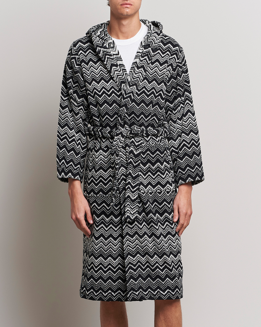 Heren | Badjassen | Missoni Home | Keith Bathrobe Grey/Black