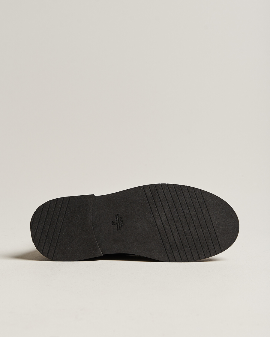 Heren | A.P.C. Suede Lace Up Boots Dark Brown | A.P.C. | Suede Lace Up Boots Dark Brown