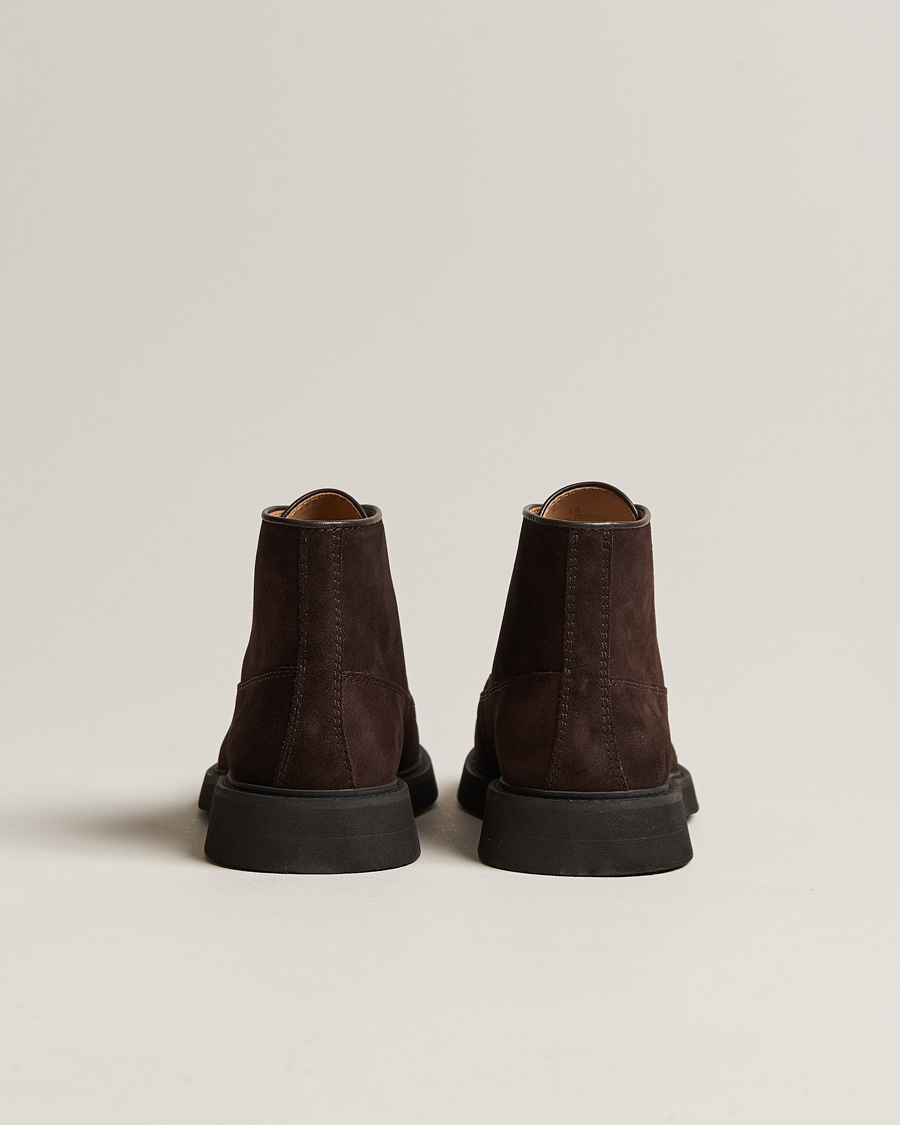 Heren | A.P.C. Suede Lace Up Boots Dark Brown | A.P.C. | Suede Lace Up Boots Dark Brown