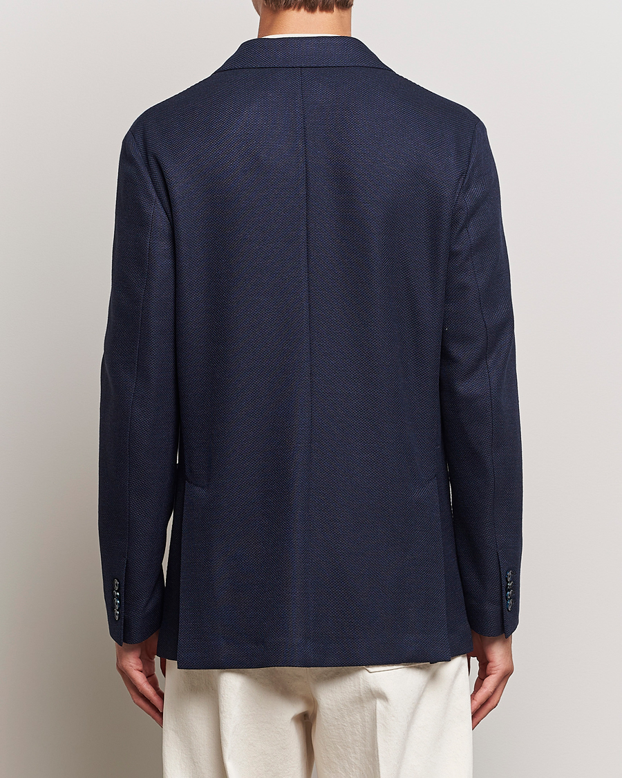 Heren | Blazers | Brioni | Wool/Silk Jacquard Jersey Blazer Navy