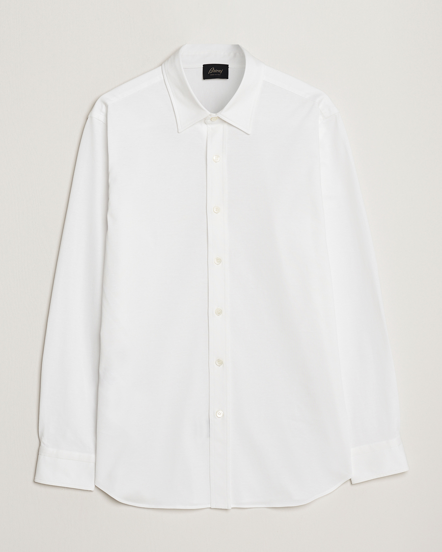Heren | Brioni | Brioni | Soft Cotton Jersey Shirt White
