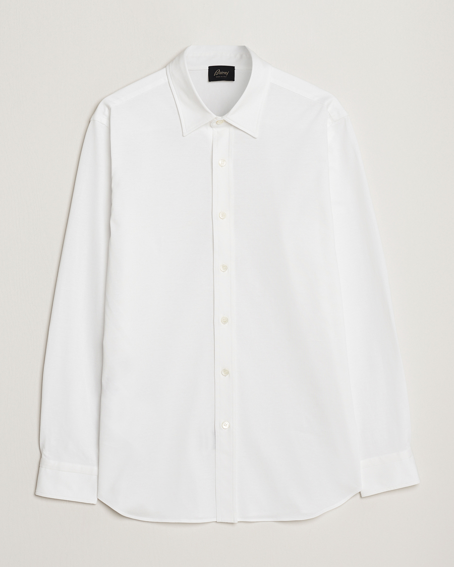 Heren | Overhemden | Brioni | Soft Cotton Jersey Shirt White