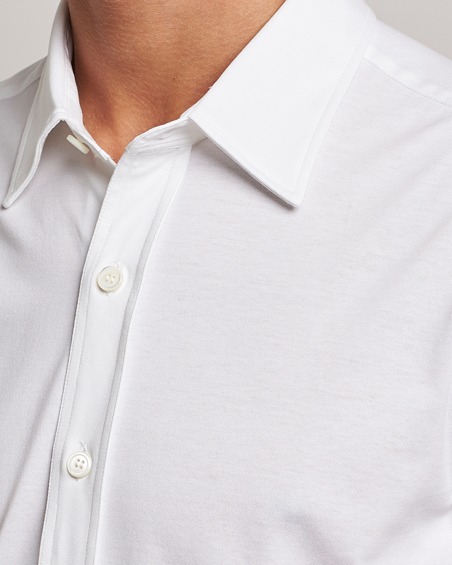 Heren | Overhemden | Brioni | Soft Cotton Jersey Shirt White
