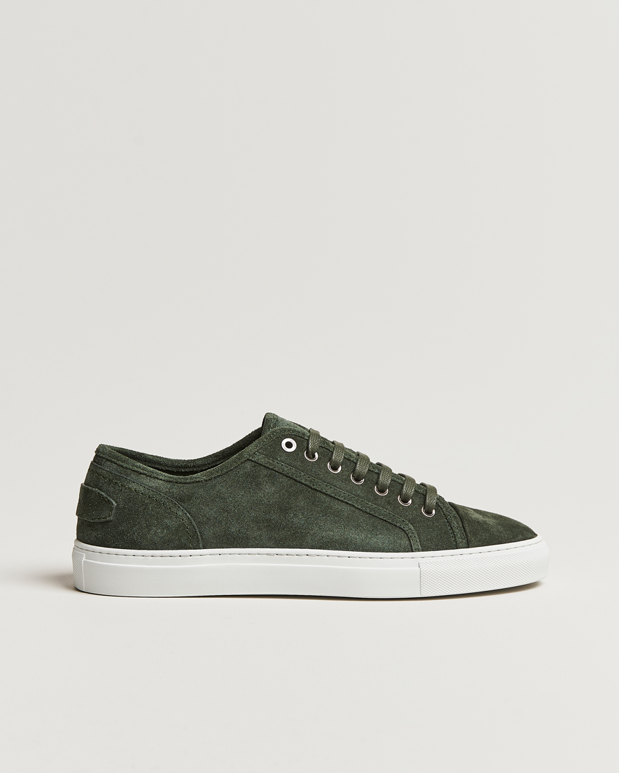 Heren | Brioni Casetta Suede Sneakers Green | Brioni | Casetta Suede Sneakers Green