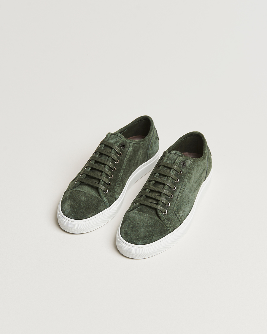 Heren | Brioni | Brioni | Casetta Suede Sneakers Green