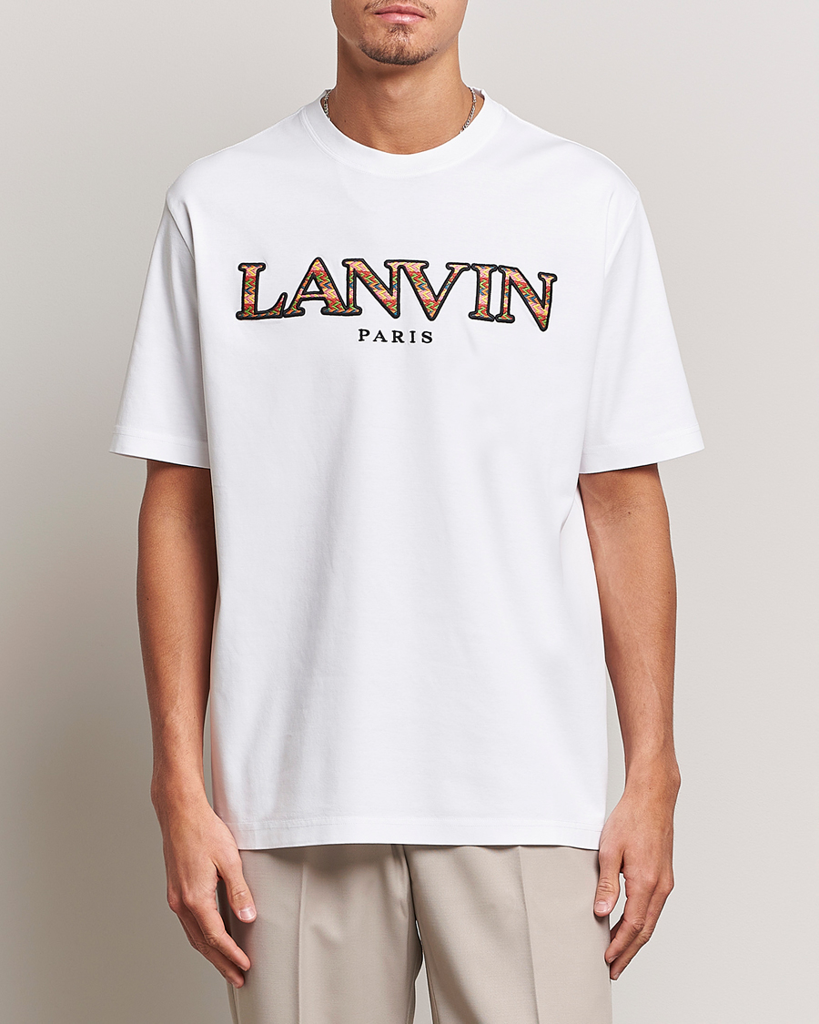 Heren | T-shirts | Lanvin | Curb Logo T-Shirt Optic White
