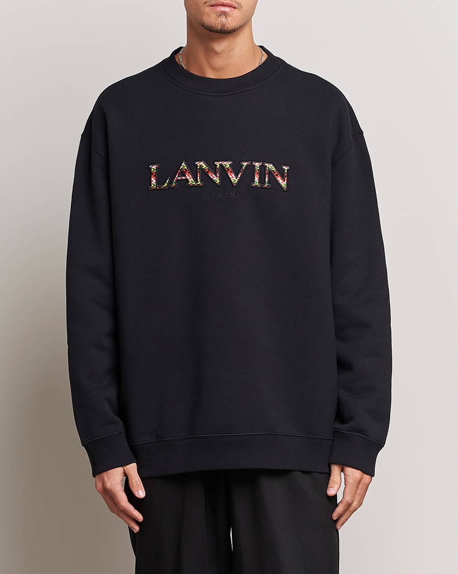 Heren | Lanvin | Lanvin | Curb Logo Sweatshirt Black