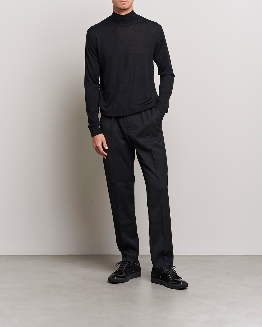 Heren | Truien | Lanvin | Wool/Silk Rollneck Black