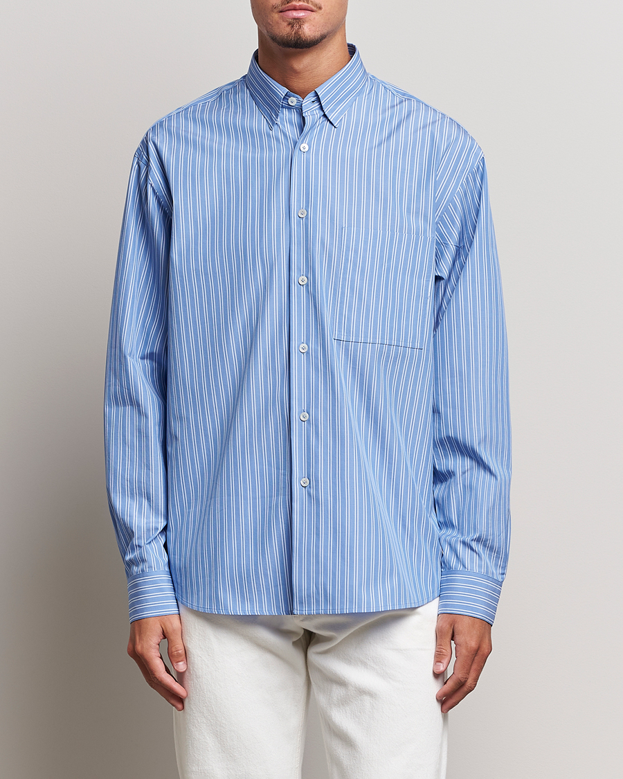 Heren | Overhemden | Lanvin | Oversize Casual Shirt Blue/White