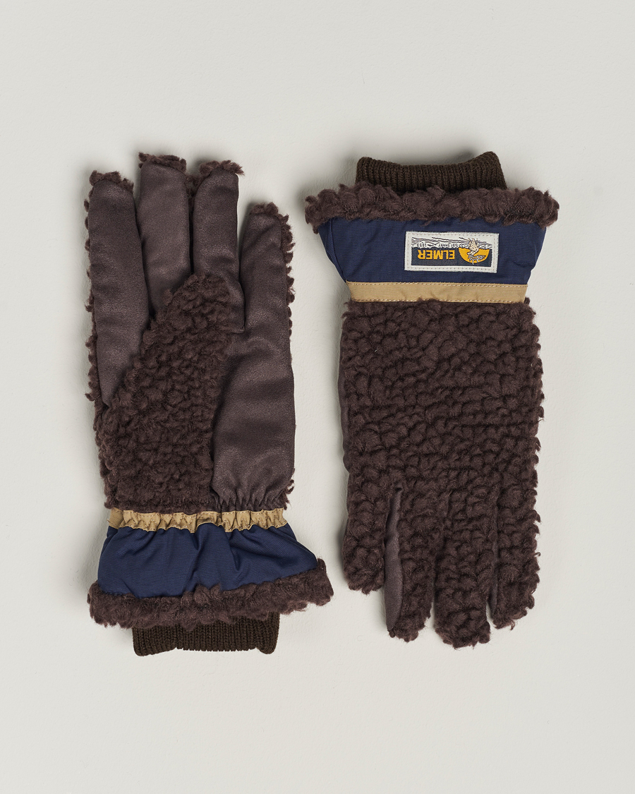 Heren | Accessoires | Elmer by Swany | Sota Wool Teddy Gloves Brown
