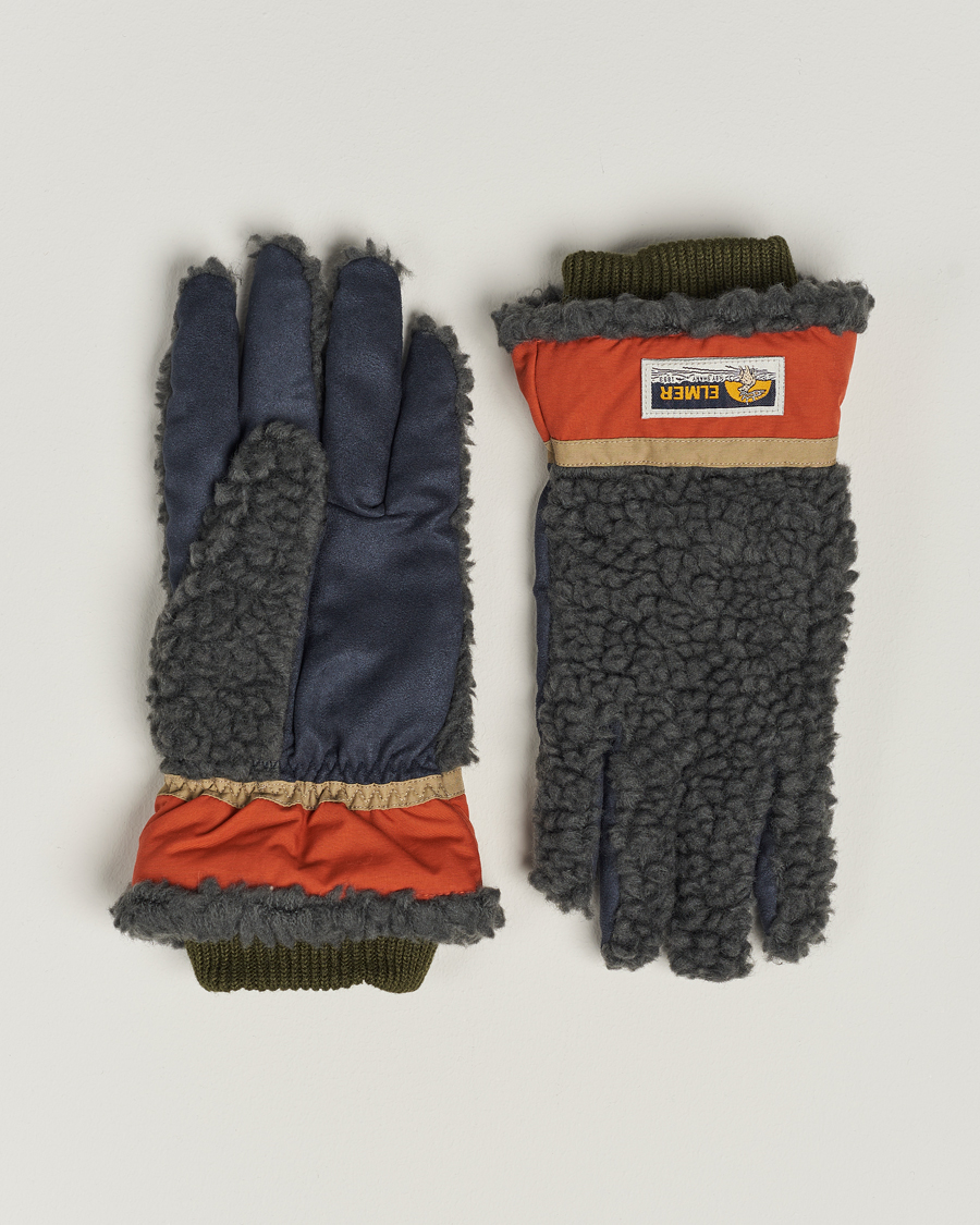 Heren | Accessoires | Elmer by Swany | Sota Wool Teddy Gloves Khaki
