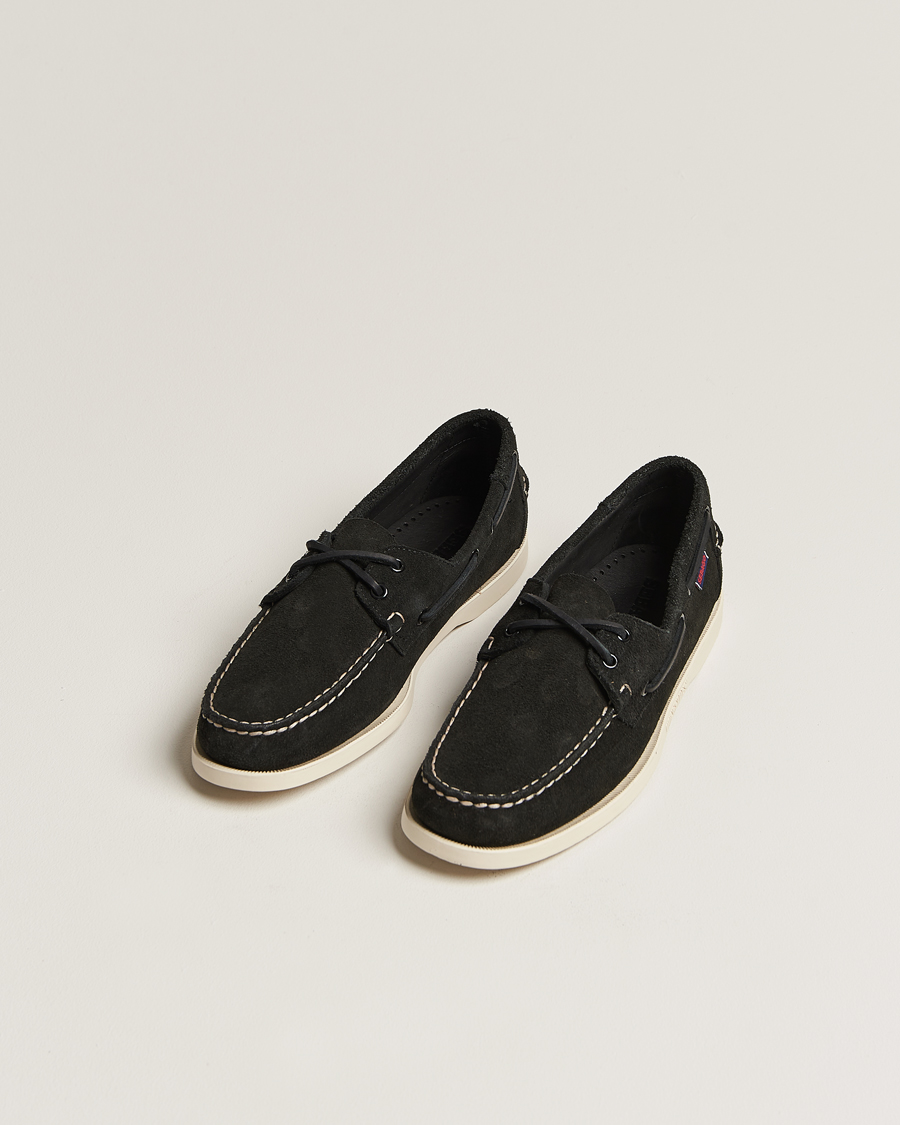 Heren | Sebago | Sebago | Docksides Suede Boat Shoe Black