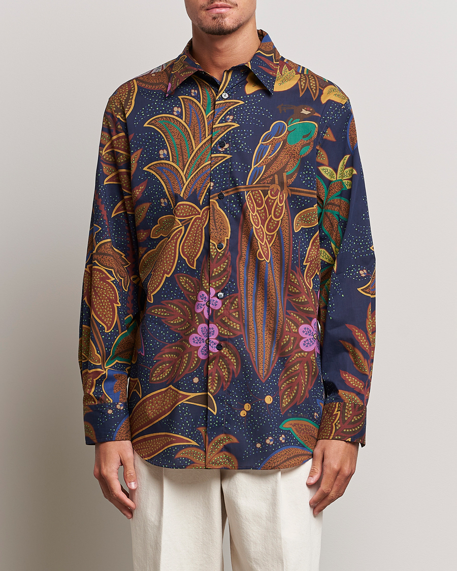 Heren | Overhemden | Etro | Oversize Jungle Printed Shirt Navy