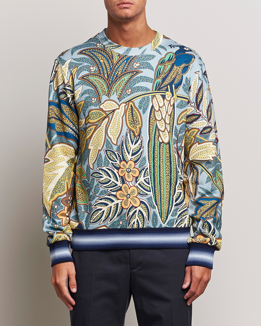 Heren | Truien | Etro | Jungle Printed Sweatshirt Azzurro