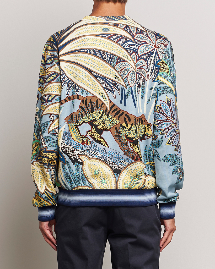 Heren | Truien | Etro | Jungle Printed Sweatshirt Azzurro