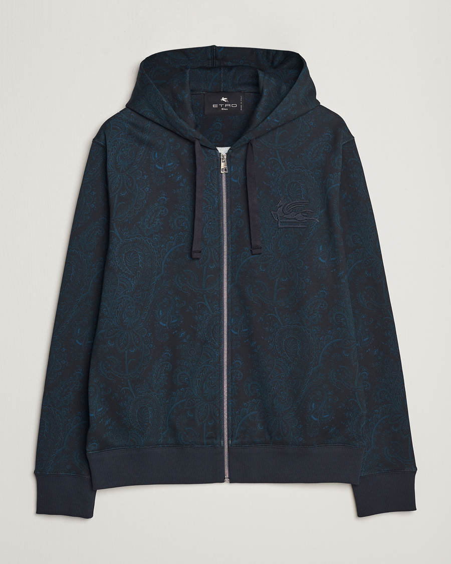 Heren | Truien | Etro | Full Zip Sweater Navy
