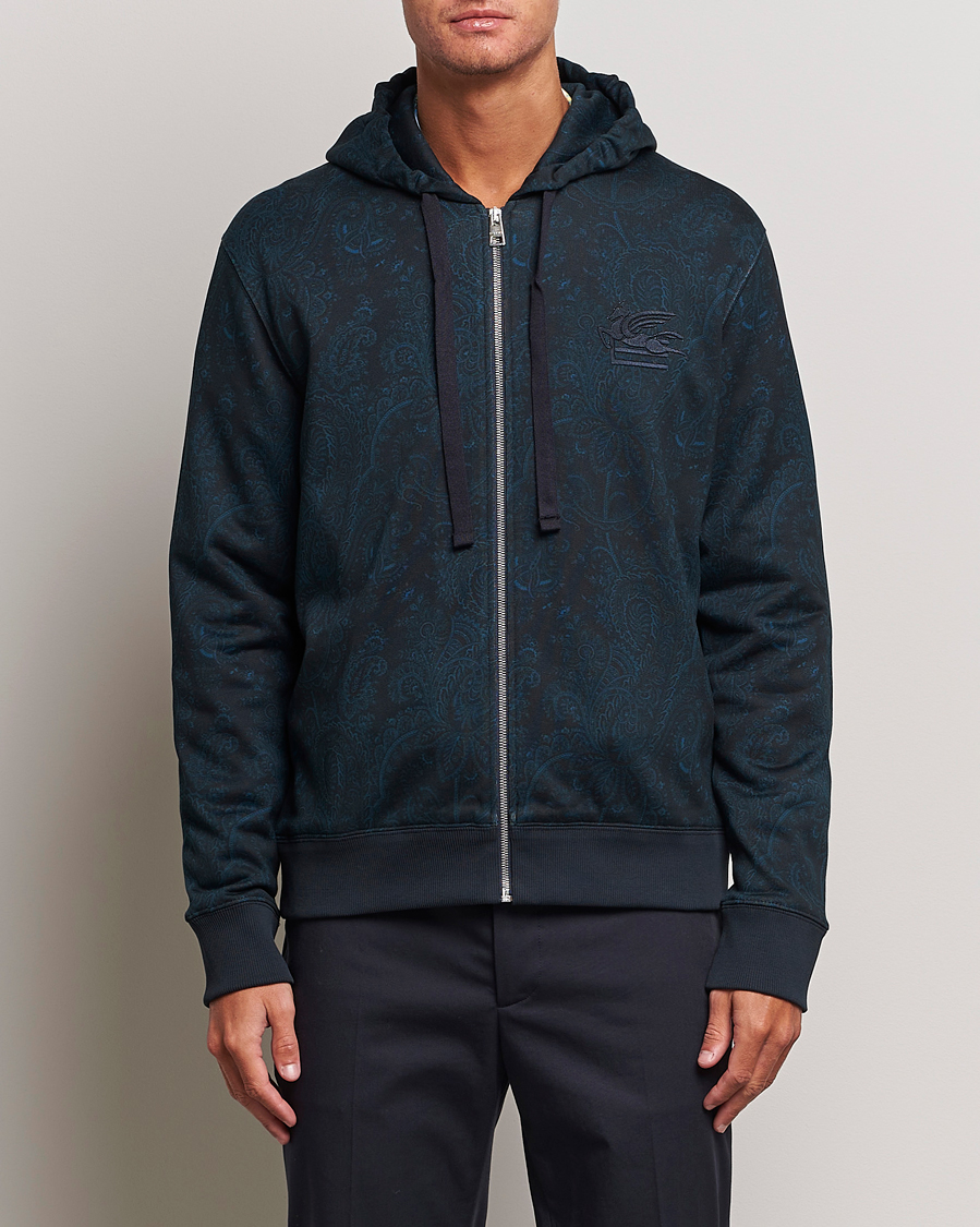 Heren | Truien | Etro | Full Zip Sweater Navy