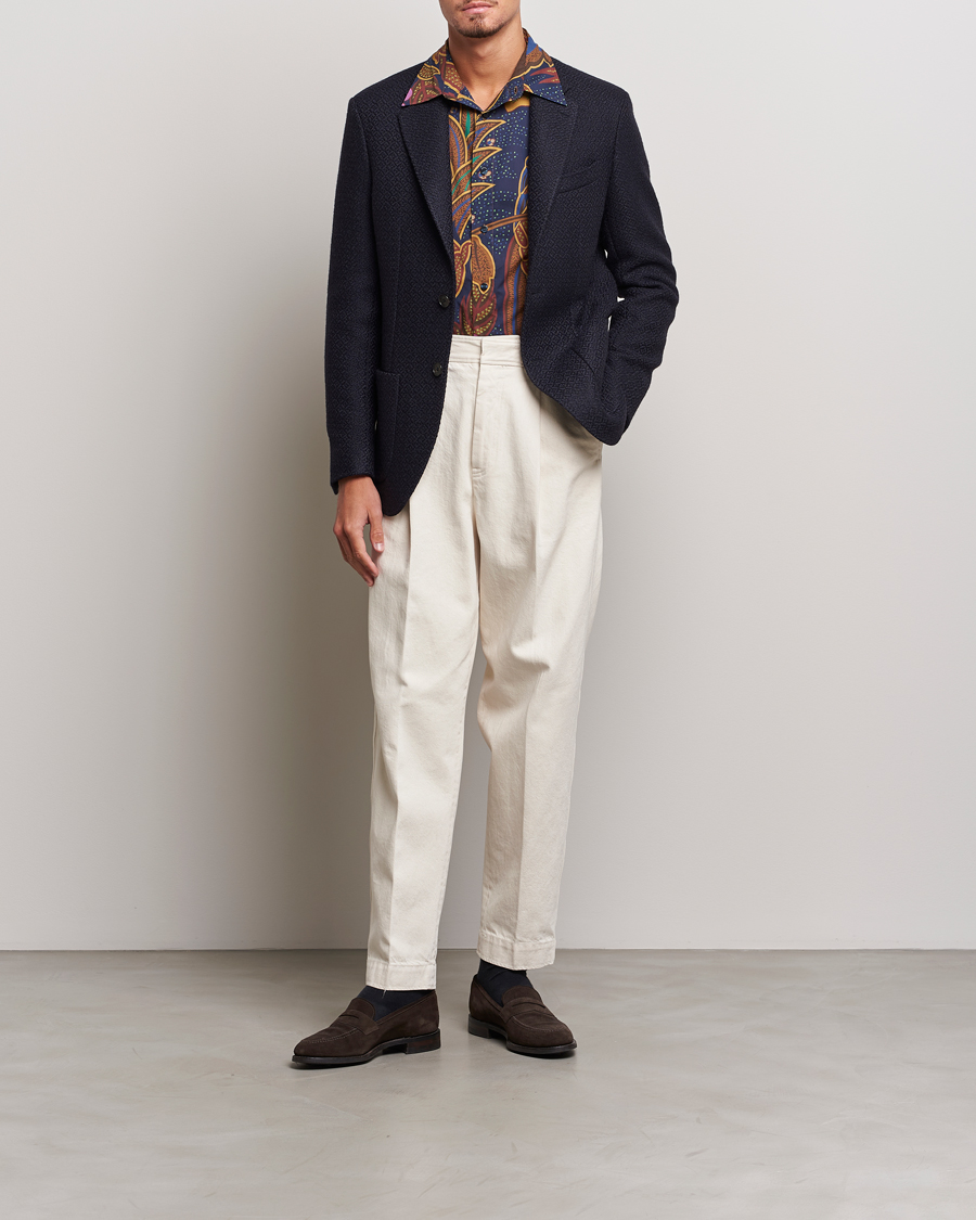 Heren | Blazers | Etro | Jacquard Jersey Blazer Navy