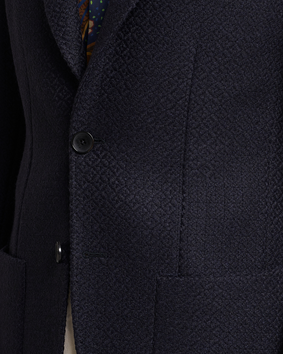 Heren | Blazers | Etro | Jacquard Jersey Blazer Navy