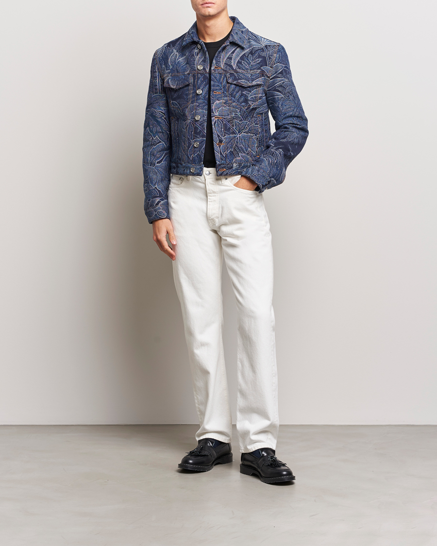 Heren | Jassen | Etro | Jacquard Denim Jacket Azzurro