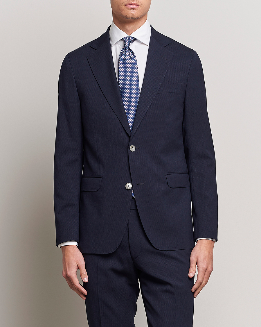 Heren |  | Oscar Jacobson | Ego Wool Blazer Blue