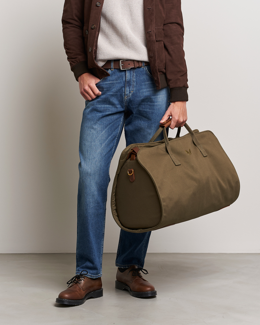 Heren |  |  | Bennett Winch Canvas Suit Carrier Holdall Olive