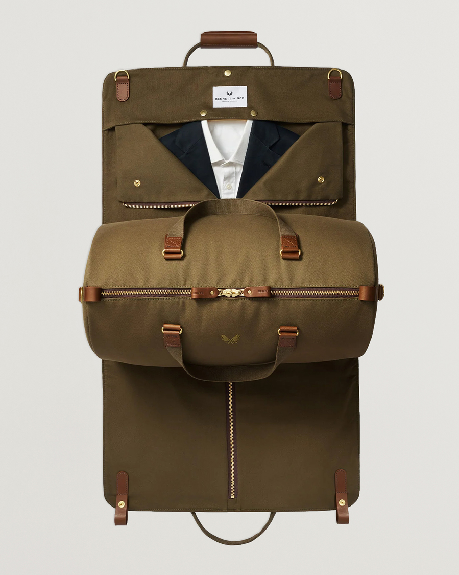 Heren | Tassen | Bennett Winch | Canvas Suit Carrier Holdall Olive