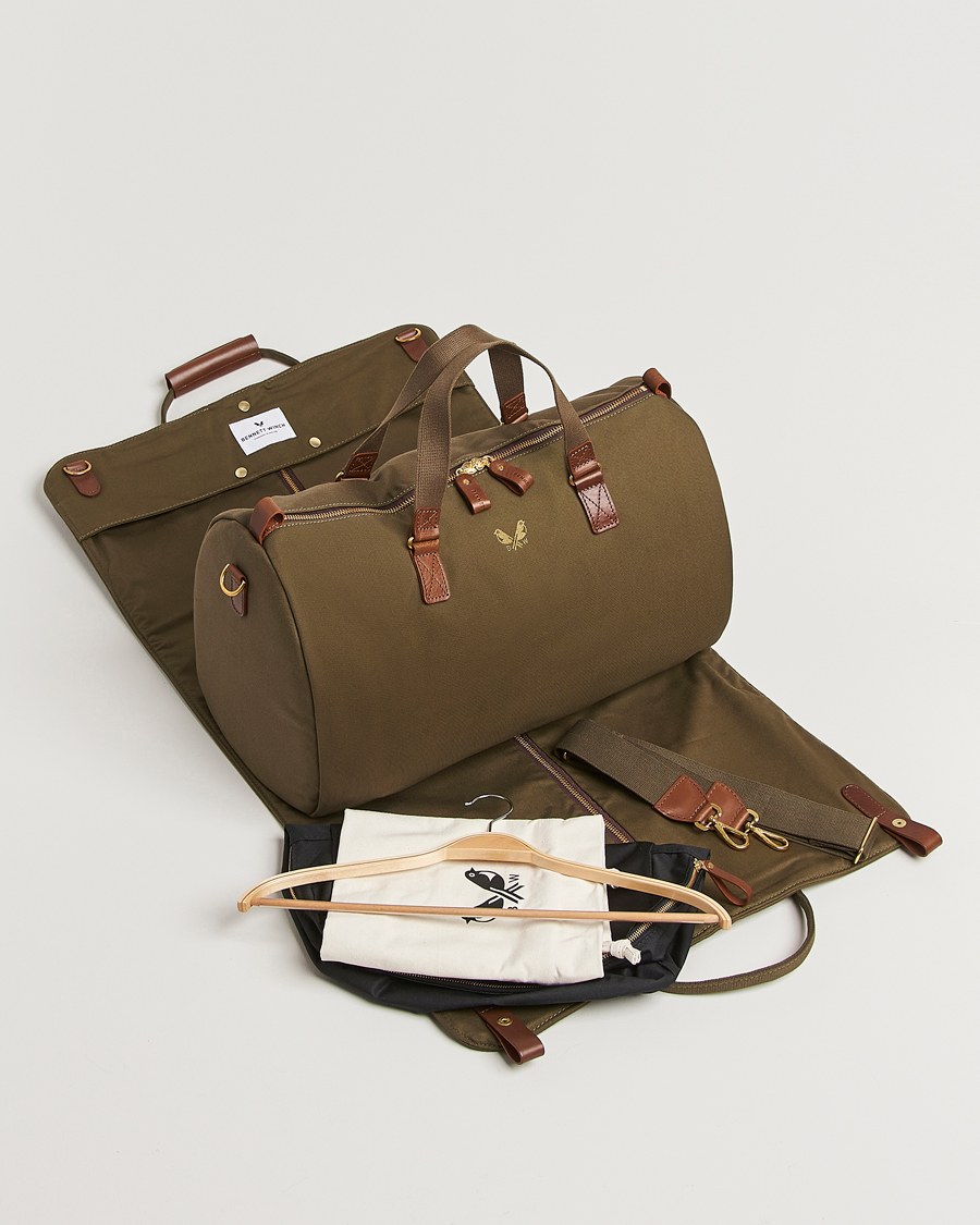 Heren | Tassen | Bennett Winch | Canvas Suit Carrier Holdall Olive