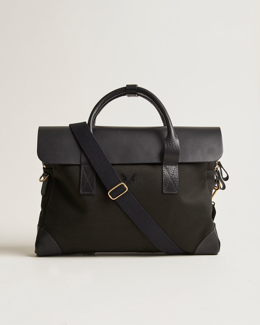 Heren | Tassen | Bennett Winch | Canvas Briefcase Black