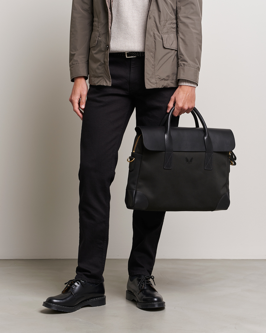 Heren |  | Bennett Winch | Canvas Briefcase Black