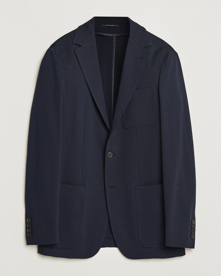 Heren | Blazers | Canali | Jersey Blazer Navy