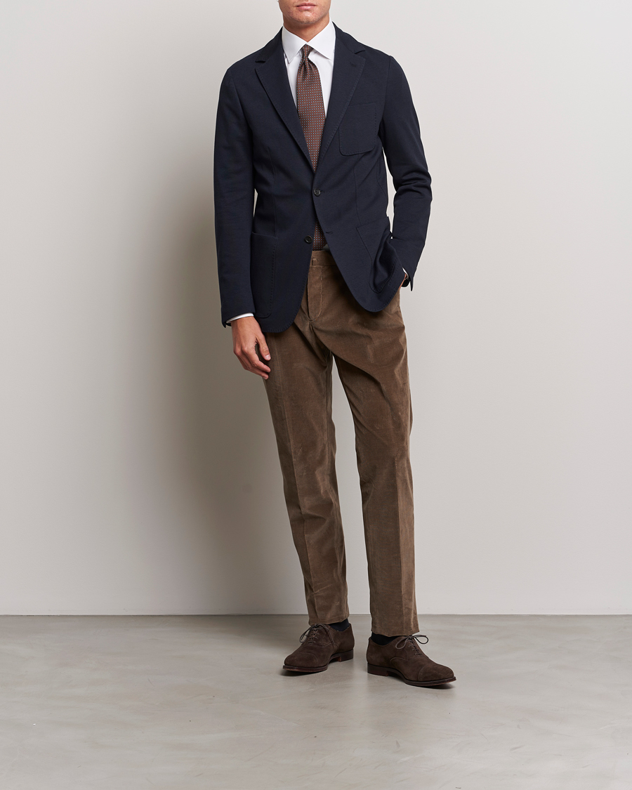 Heren | Blazers | Canali | Jersey Blazer Navy