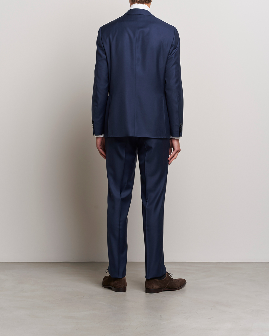 Heren | Pakken | Canali | Super 130s Wool Capri Suit Dark Blue