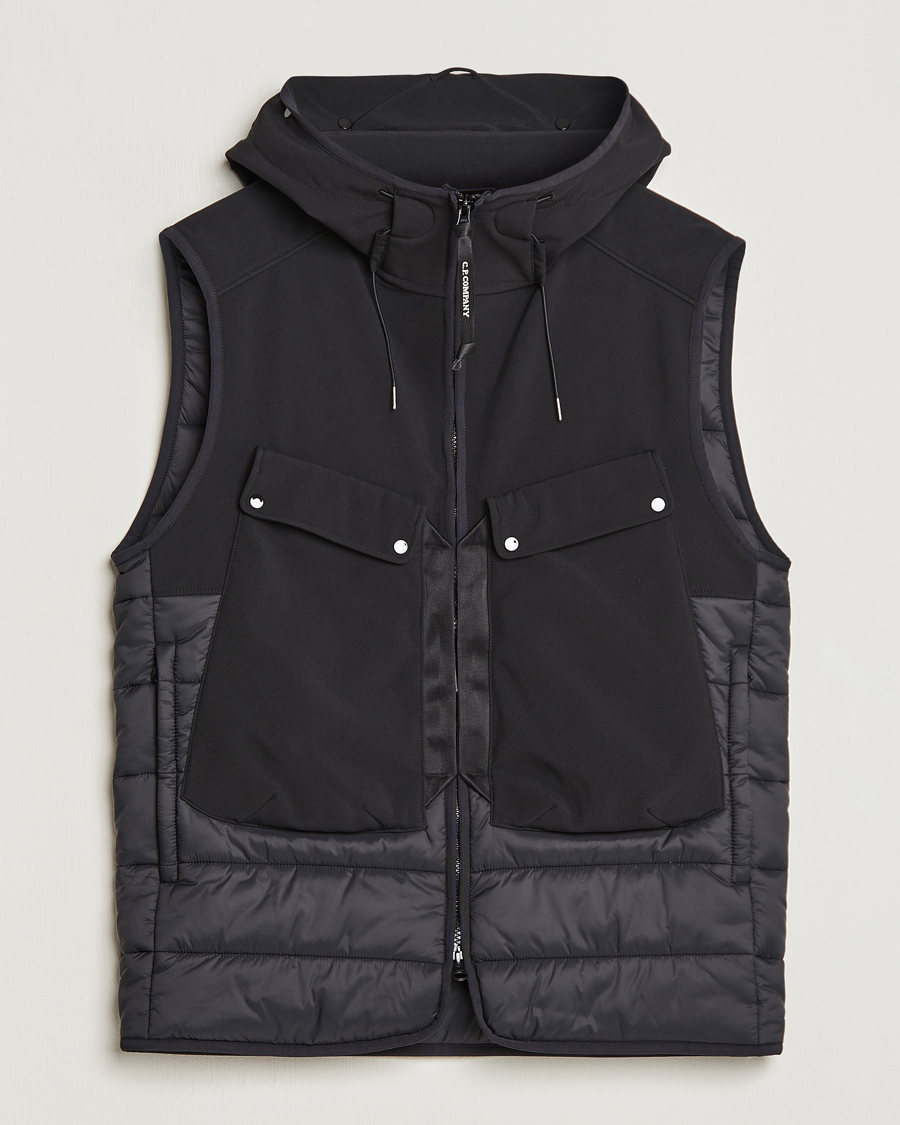 Heren | Jassen | C.P. Company | CP Shell - R Mixed Goggle Vest Black