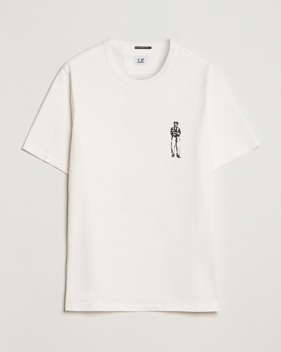 Heren | T-shirts | C.P. Company | Mercerized Jersey Logo T-Shirt White