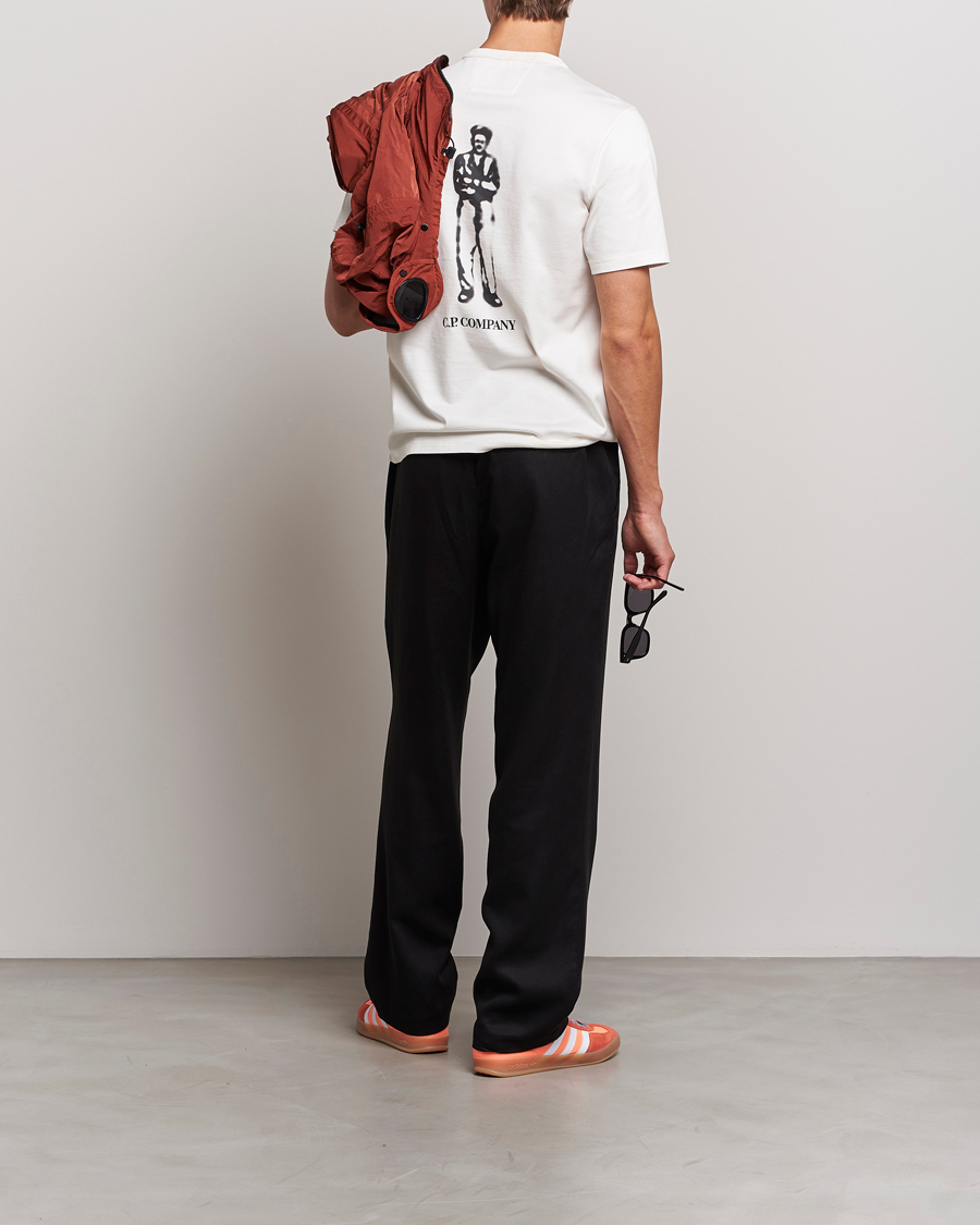 Heren | T-shirts | C.P. Company | Mercerized Jersey Logo T-Shirt White