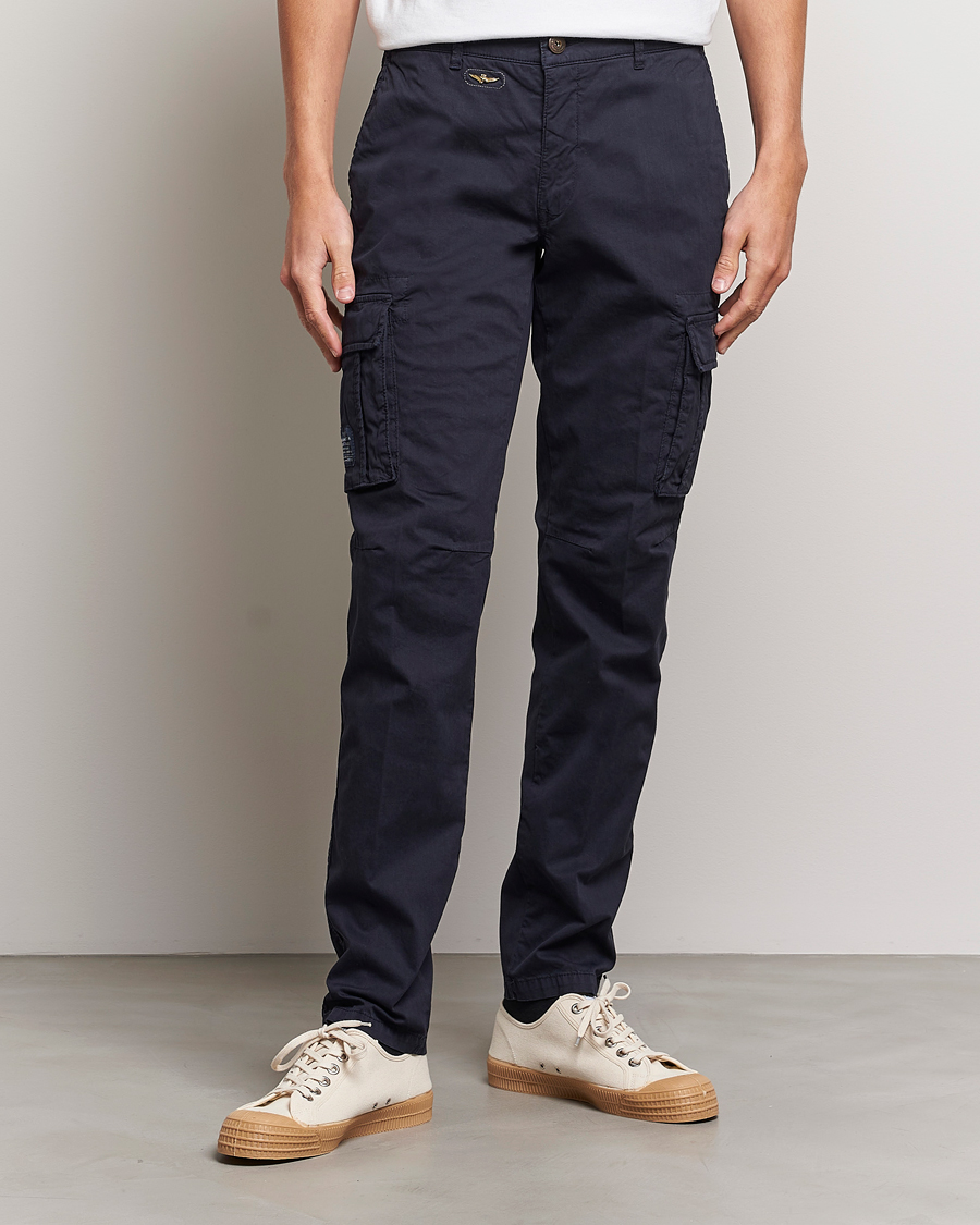 Heren | Broeken | Aeronautica Militare | Cotton Cargo Pants Navy