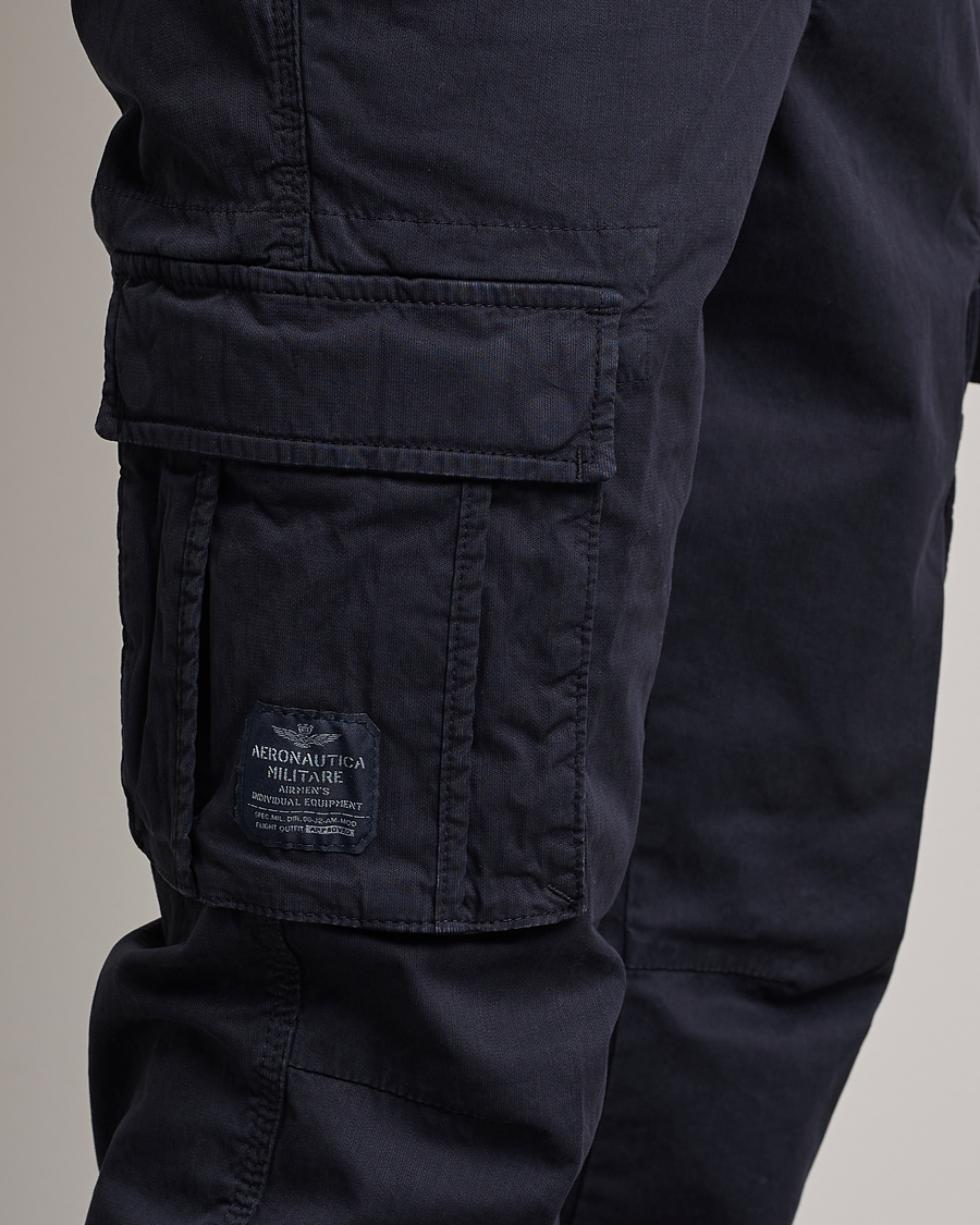 Heren | Broeken | Aeronautica Militare | Cotton Cargo Pants Navy