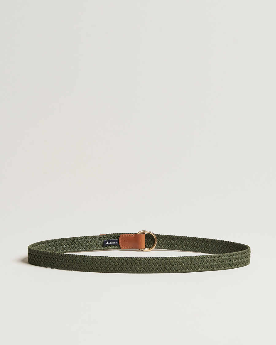 Heren |  | Anderson's | Woven Cotton Belt Green