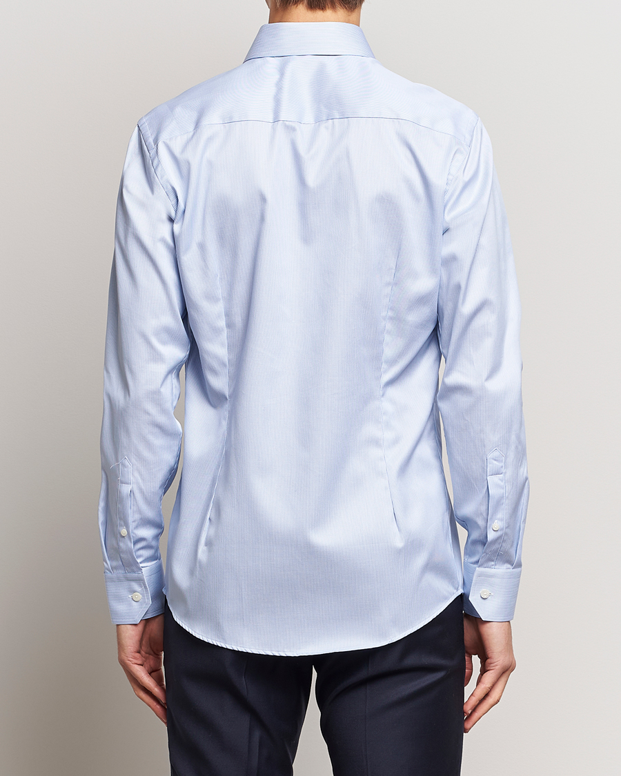 Heren | Overhemden | Eton | Slim Fit Signature Twill Shirt Blue/White