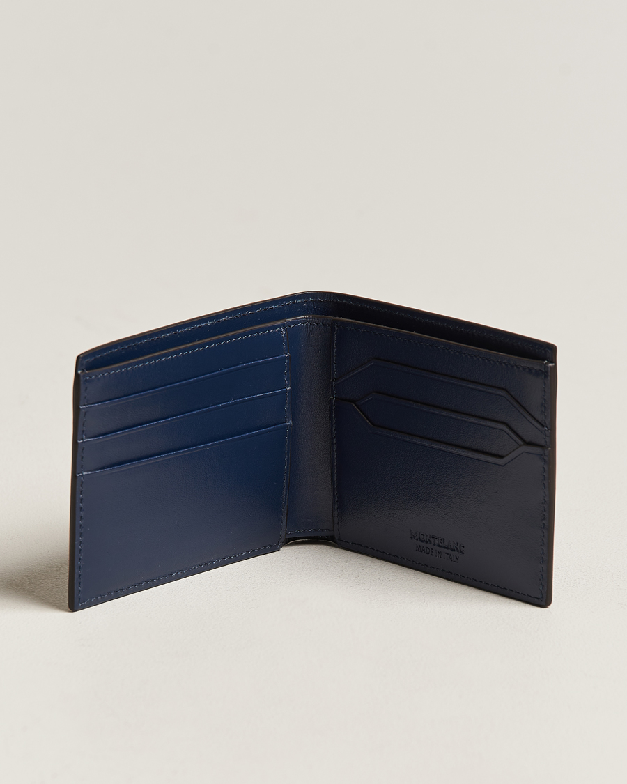 Heren | Portefeuilles met tweevoudige ritssluiting | Montblanc | Meisterstück Wallet 6cc Ink Blue