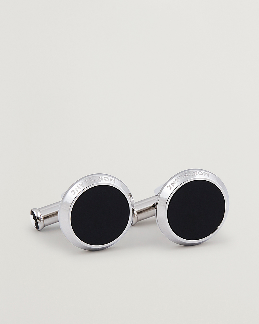 Heren | Manchetknopen | Montblanc | Meisterstück Steel Cufflinks Black Onyx