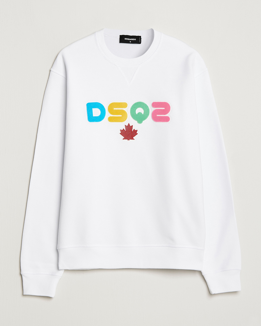 Heren | Dsquared2 | Dsquared2 | Cool Fit Leaf Sweatshirt White