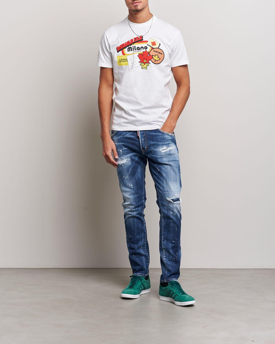 Heren | Jeans | Dsquared2 | Skater Jeans Light Blue Wash